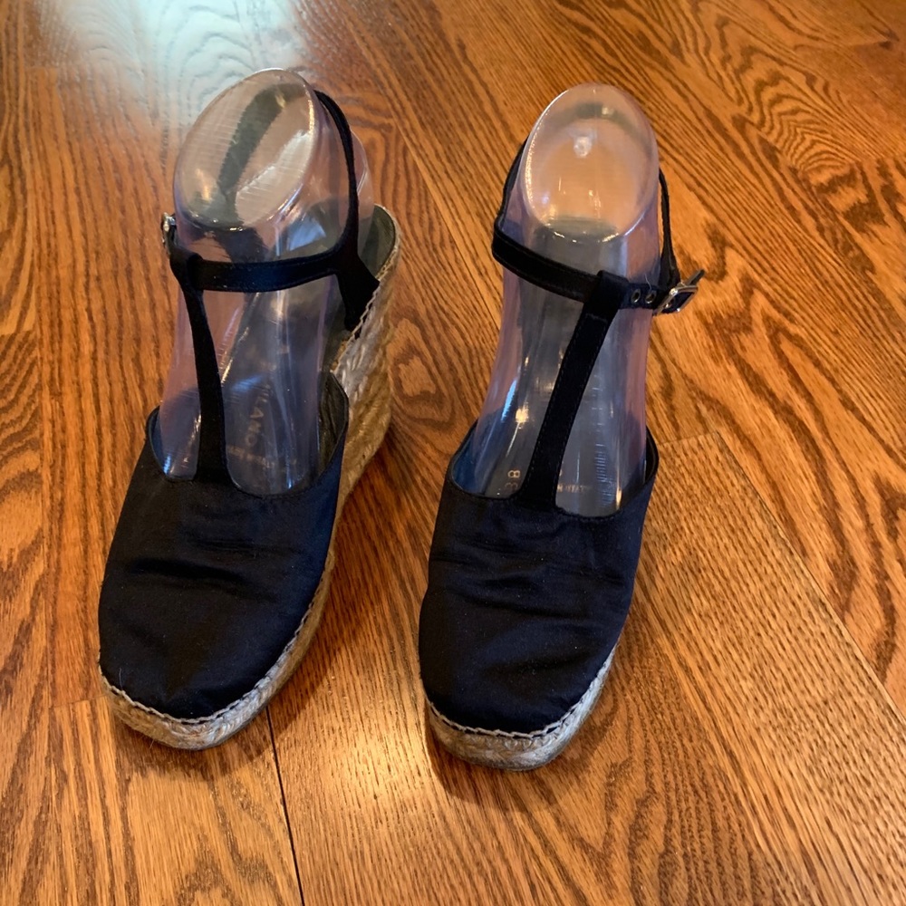 Prada Elegant espadrille wedge . Made in Italy